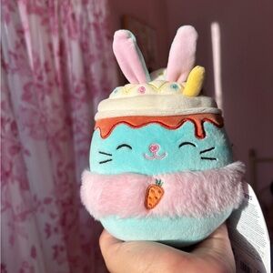 NEW! RARE! Eaton the latte Bunny Easter Squishmallow 5” NWT